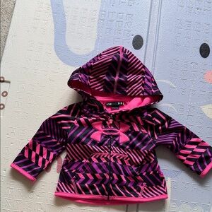 Under Armour Pink and Purple Geometric Baby Hoodie